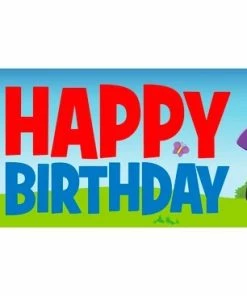 The Wiggles Plastic Party Banner - 150cm X 30cm