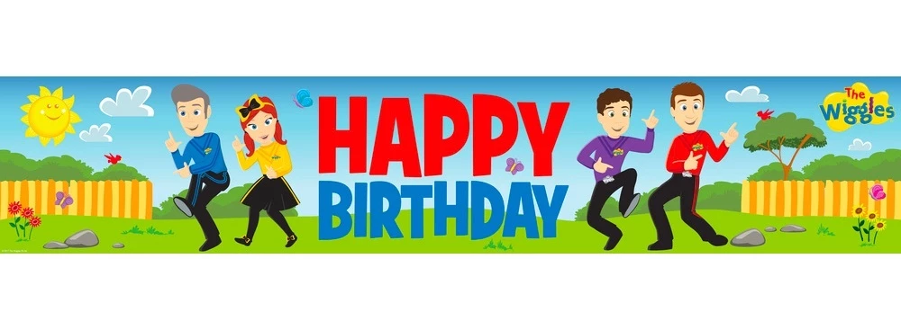 The Wiggles Plastic Party Banner - 150cm X 30cm 3 The Wiggles Plastic Party Banner - 150cm X 30cm