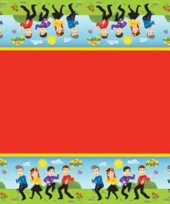 The Wiggles Party Table Cover Plastic 1.8m X 1.3m