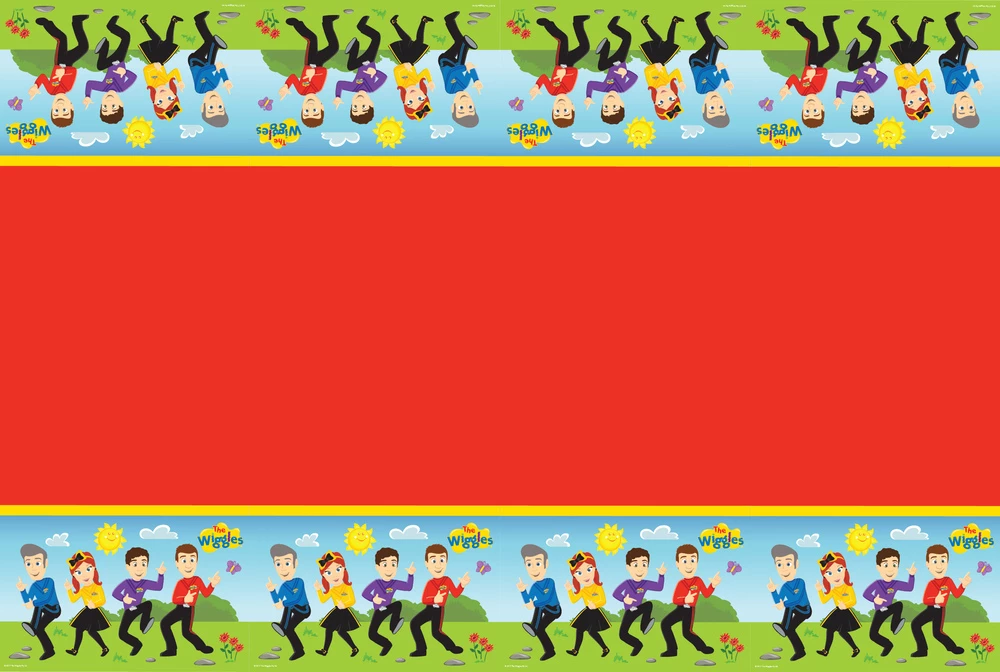 The Wiggles Party Table Cover Plastic 1.8m X 1.3m 3 The Wiggles Party Table Cover Plastic 1.8m X 1.3m