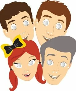 The Wiggles Party Dress Up Masks 8 Pack