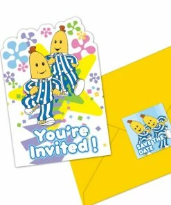 ABC Kids Bananas In Pyjamas Postcard Invitations With Envelopes 8 Pack