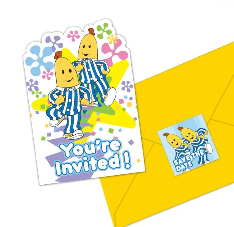 ABC Kids Bananas In Pyjamas Postcard Invitations With Envelopes 8 Pack 2 ABC Kids Bananas In Pyjamas Postcard Invitations With Envelopes 8 Pack