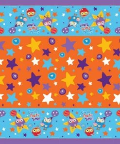 ABC Kids Giggle And Hoot Plastic Tablecover 2.4m X 1.3m