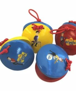 The Wiggles Mini Castanets Simon And Lachy Blue/Yellow 6cm