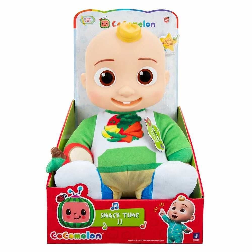 CoComelon Musical Snack Time JJ Plush Doll 5 CoComelon Musical Snack Time JJ Plush Doll - Image 3