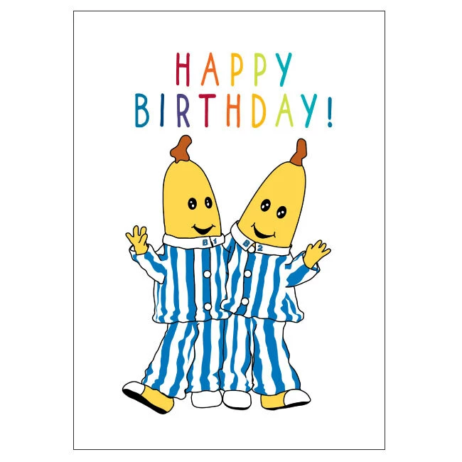 ABC Kids Bananas In Pyjamas B1 And B2 Birthday Card 11cm X 15cm 2 ABC Kids Bananas In Pyjamas B1 And B2 Birthday Card 11cm X 15cm