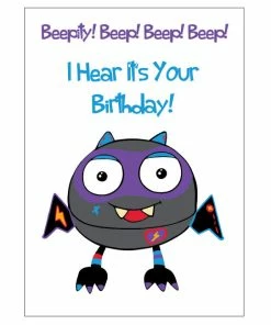 Giggle & Hoot ABC Kids Giggle Fangs Birthday Card 11cm X 15cm