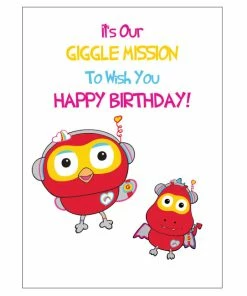 Giggle & Hoot ABC Kids Hootagadget Birthday Card 11cm X 15cm