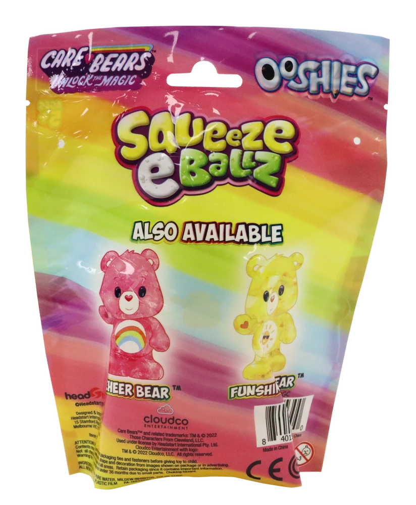 Care Bears Unlock The Magic Ooshies Squeeze-e-Ballz - Funshine Bear - 10cm 5 Care Bears Unlock The Magic Ooshies Squeeze-e-Ballz - Funshine Bear - 10cm - Image 3