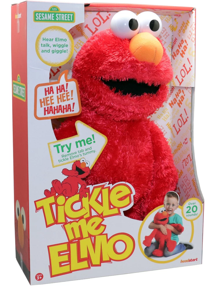 Sesame Street Tickle Me Elmo Talking Plush Toy 45cm 4 Sesame Street Tickle Me Elmo Talking Plush Toy 45cm - Image 3
