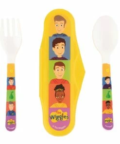 The Wiggles We're All Fruit Salad 2pc Travel Cutlery Set