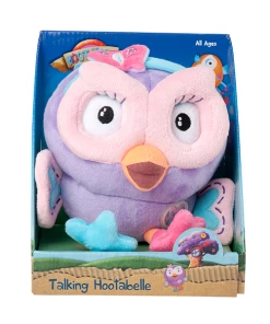 ABC Kids Giggle And Hoot Talking Hootabelle Plush 17cm Pink