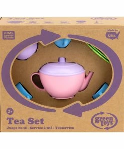 Green Toys Recycled Plastic Tea Set - 17 Pieces -wiggles Shop MB GY002 2