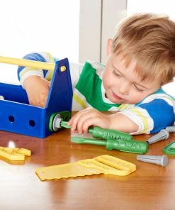 Green Toys Recycled Plastic Tool Set - 15 Pieces -wiggles Shop MB GY022 2