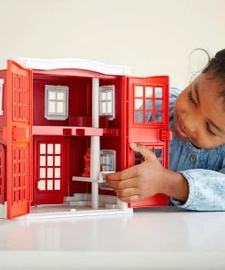 Green Toys Recycled Plastic Fire Station Playset 10 Green Toys Recycled Plastic Fire Station Playset -wiggles Shop MB GY053 2