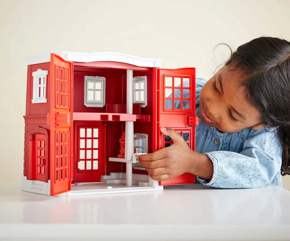 Green Toys Recycled Plastic Fire Station Playset 5 Green Toys Recycled Plastic Fire Station Playset - Image 3