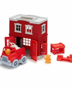 Green Toys Recycled Plastic Fire Station Playset