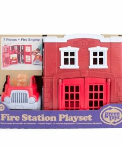 Green Toys Recycled Plastic Fire Station Playset 12 Green Toys Recycled Plastic Fire Station Playset -wiggles Shop MB GY053 4