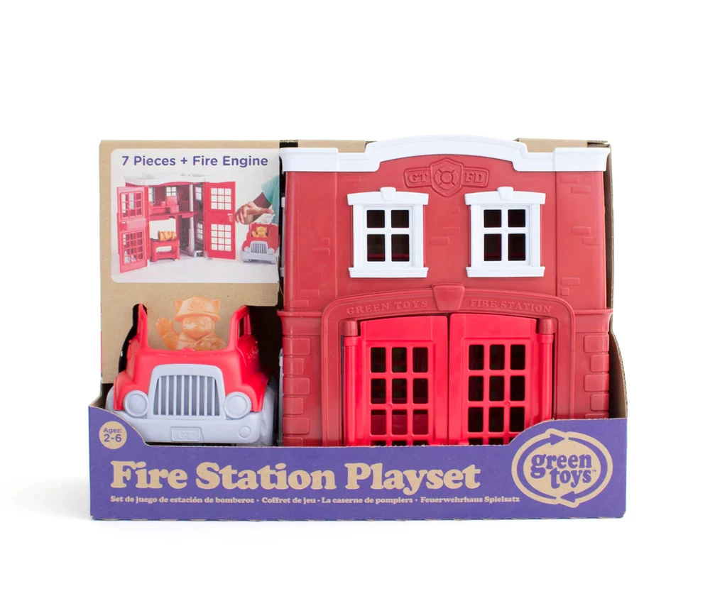 Green Toys Recycled Plastic Fire Station Playset 7 Green Toys Recycled Plastic Fire Station Playset - Image 5