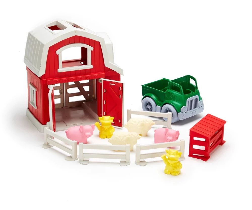 Green Toys Recycled Plastic Farm Playset 4 Green Toys Recycled Plastic Farm Playset - Image 3