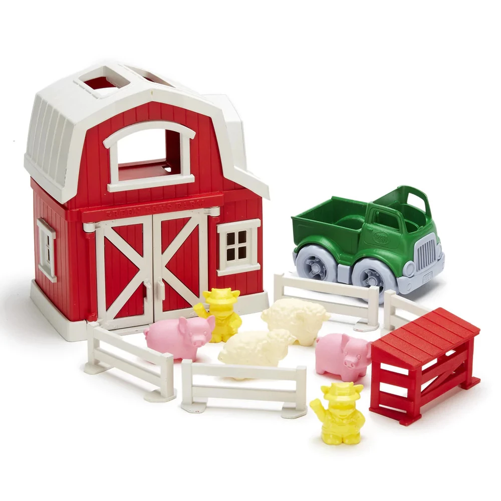 Green Toys Recycled Plastic Farm Playset 2 Green Toys Recycled Plastic Farm Playset