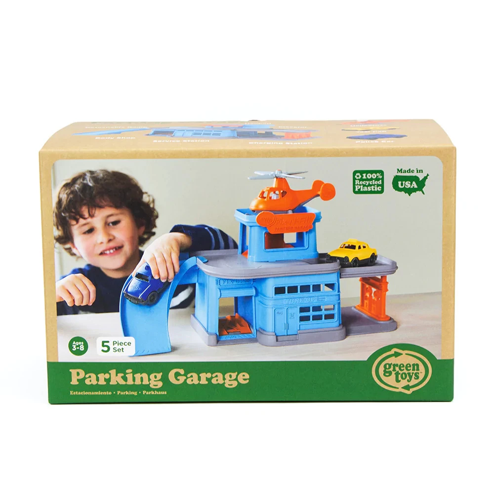 Green Toys Recycled Plastic Parking Garage Playset 6 Green Toys Recycled Plastic Parking Garage Playset - Image 4