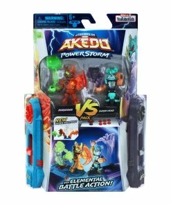 Legends Of Akedo Power Storm Versus Pack - Burndown VS Shred Head -wiggles Shop MO 15193 15196 7
