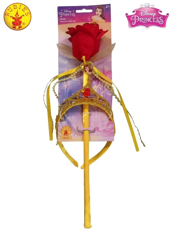 Disney Princess Belle Wand And Tiara Set 3 Disney Princess Belle Wand And Tiara Set