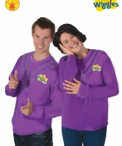 wiggles Shop 25 The Wiggles Purple Wiggle Adult Costume Top